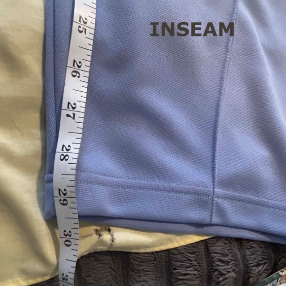 NEW PHOTOS! PANTS KNIT, DUSTY CORNFLOWER BLUE, SIZE 32W, WRINKLE & STAIN RESISTA - Picture 6 of 11